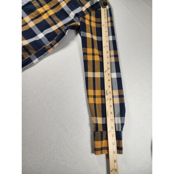 J.Crew Mens Slim Fit Plaid Button Down Shirt Quality Woven Cotton Size Medium - Picture 8 of 10